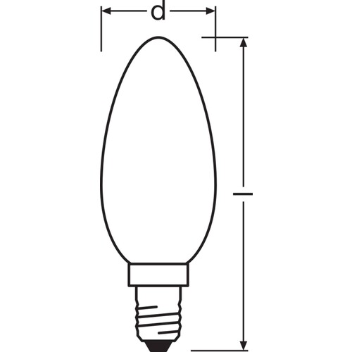 4099854067556 Ledvance LED CLB40DIM 4.8W 827 FILFR E14 P Produktbild Additional View 2 L