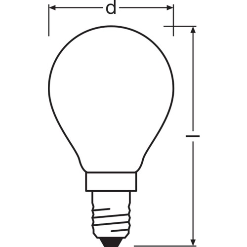 4099854067662 Ledvance LEDCLP25DIM 2.8W 827 FILFR E14 P Produktbild Additional View 2 L