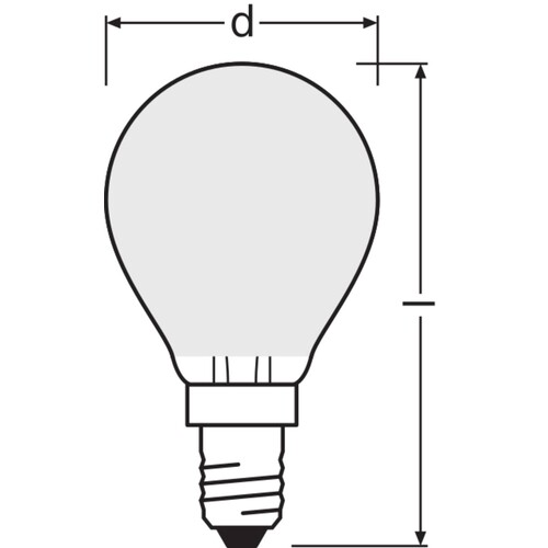 4099854069154 Ledvance LED CLP40 4W 827 FILFR E14 P Produktbild Additional View 2 L