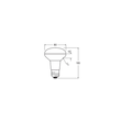 4099854050114 Ledvance LED R8010036 8.5W 827 E27 P Produktbild Additional View 2 S