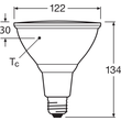 4099854071270 Ledvance LED PAR3812030 DIM 15.2W 927 E27 P Produktbild Additional View 2 S