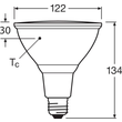 4099854067822 Ledvance LED PAR3812030 12W 827 E27 P Produktbild Additional View 2 S