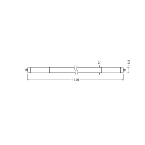 4099854029059 Ledvance LEDTUBE T5 HF HO80 P 1449 36W 830 Produktbild Additional View 2 L