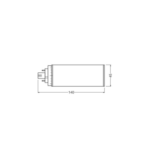 4058075822313 Ledvance DULUX LED T/E26HF V 10W 840 GX24Q-3 Produktbild Additional View 2 L