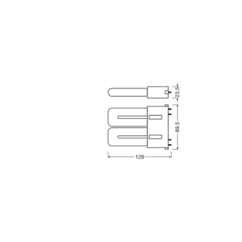 4058075822412 Ledvance DULUX LED F18 EM V 8W 830 2G10 Produktbild Additional View 2 L