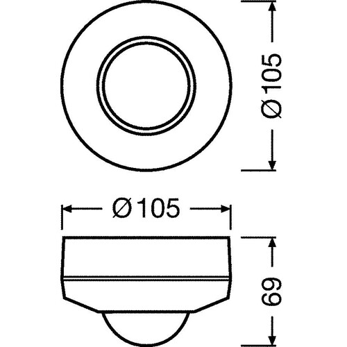 4052899630475 Osram DALI-2 SENSOR PD HB CM FS1 Produktbild Additional View 1 L