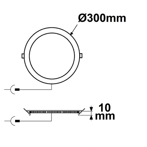 115597 Isoled LED Downlight, 24W, rund ultraflach weiß, 300mm, Colorswitch 300 Produktbild Additional View 1 L