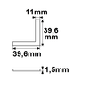 115925 Isoled Eckverbinder für Profil DIVE24//SURF24 90°, 4er Set Produktbild Additional View 1 S