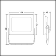 96635663 ThornEco LEONIE VARIOFLEX IP65 16W 830/35/40 LED Fluter Produktbild Additional View 1 S