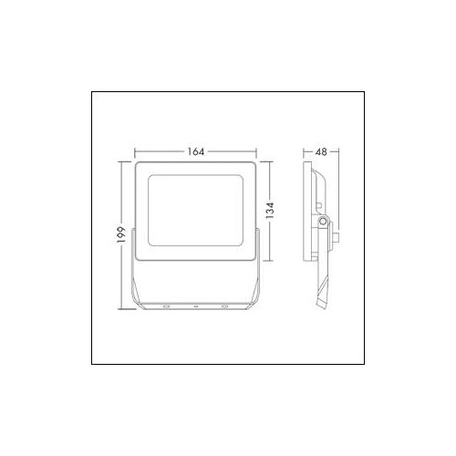 96635663 ThornEco LEONIE VARIOFLEX IP65 16W 830/35/40 LED Fluter Produktbild Additional View 1 L