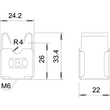 5207339 Obo 177 20 VA M6 Leitungshalter 8mm Edelstahl, rostfrei Produktbild Additional View 2 S