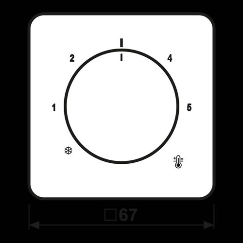 CD1749BFSW Jung Abdeckung für Thermostat Produktbild Additional View 1 L