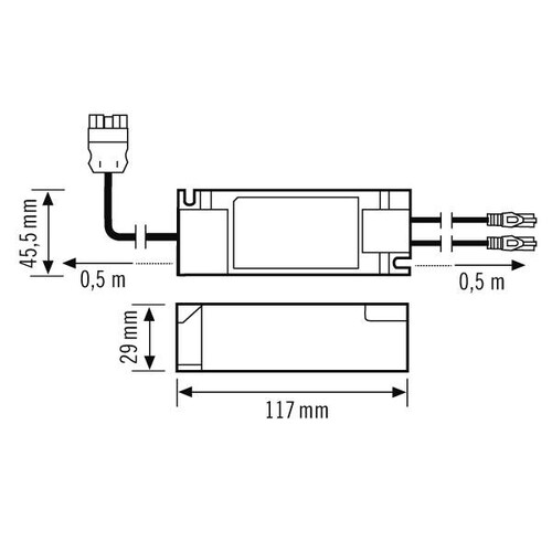 EQ10127823 Esylux DRIVER-SET TW 32W 700mA RJ45 WIELAND GST DALI-2 DT8 Plug- Produktbild Additional View 1 L