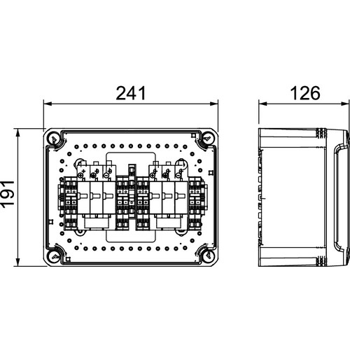 5088445 Obo PVG-C1000K  220 Generatoranschlusskasten 2x2 PV-String Produktbild Additional View 1 L