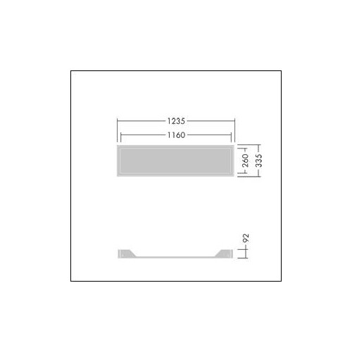 96635447 Thorn BETA 3 Einbaurahmen weiß 1210x310mm Produktbild Additional View 1 L