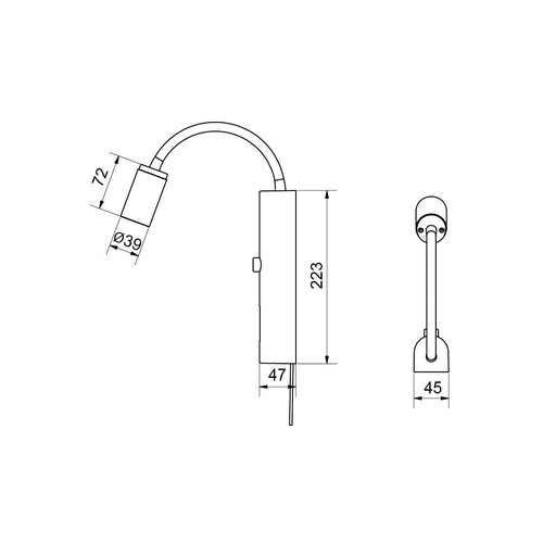 320801 SG Leuchten TUBE WALL weiß USB 3000K DIM Produktbild Additional View 1 L