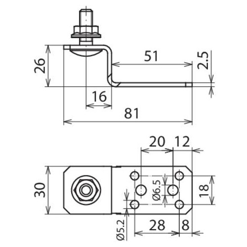 123043 Dehn Halter für Metalldach in Z Form geprägt C Montageschienen L 1500mm Produktbild Additional View 1 L