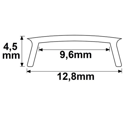 115482 Isoled Abdeckung COVER52 schwarz/matt 200cm für Profil SURF11/CO Produktbild Additional View 1 L