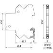 927910 Dehn Kompakter BS-Ableiter für 2 Einzeladern BLITZDUCTORconnect mit Defe Produktbild Additional View 3 S