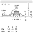 60300037 Zumtobel MICROS2 R125 2500-930 SWI WFL-DWH WH Produktbild Additional View 1 S