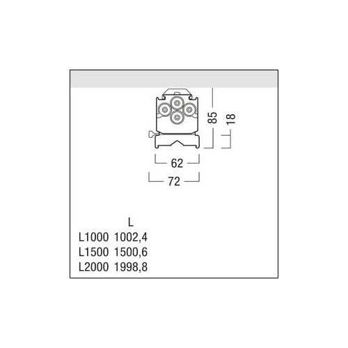 42936523 Zumtobel TEC C 10000-840 L2000 VWB LDE WH IP64 Produktbild Additional View 1 L