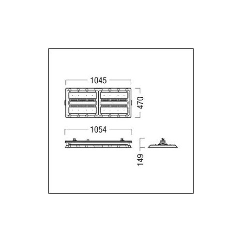 42936404 Zumtobel CR2 L42k-830 CH WB LDO TEC-IP WH Produktbild Additional View 1 L