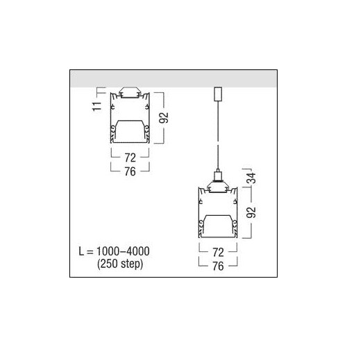 22903552 Zumtobel SLN2-C MSC L2000 WH Produktbild Additional View 1 L