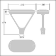 96670050 Thorn UD 24L25 730 WSC-S CL1 WS1 T60T BK Produktbild Additional View 1 S