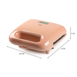 DO1106C Domo Snack Party 2-in-1 Sandwichmaker und Waffeleisen rosa Produktbild Additional View 9 S