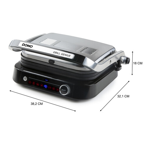 DO9249G Domo Digitaler Kontaktgrill Grill Genius mit abnehmbaren platten Produktbild Additional View 9 L