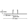 115538 Isoled LED Trockenbau T- Profil 14, 300cm Produktbild Additional View 1 S