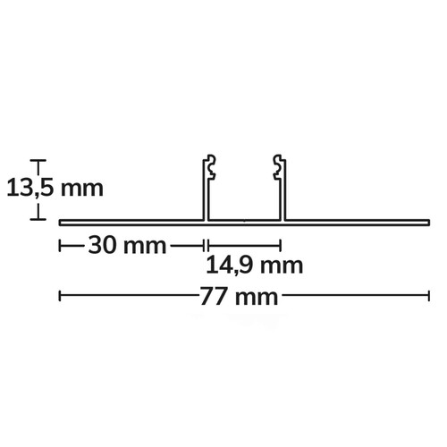 115538 Isoled LED Trockenbau T- Profil 14, 300cm Produktbild Additional View 1 L