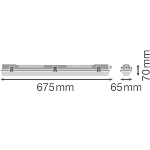 4099854118050 Ledvance DAMP PROOF 600 P 1XLAMP IP65 Produktbild Additional View 2 L