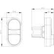 3SU1000-3BB42-0AK0 Siemens Doppeldrucktaster, 22mm, rund, Kunststo Produktbild Additional View 1 S