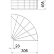 6002323 Obo GRB 90 130 FT Gitterrinnenbogen 90° 105x300 Stahl tau Produktbild Additional View 1 S