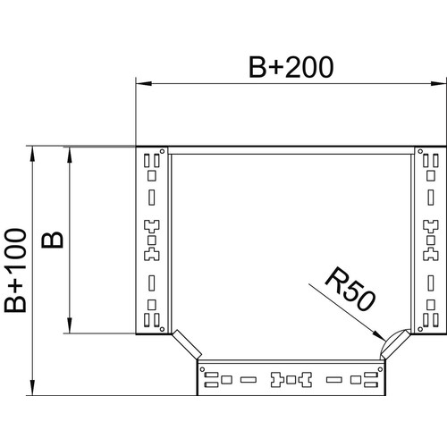 6041682 Obo RTM 820 FT T-Abzweigstück mit Schnellverbindung 85x200 Stahl tauc Produktbild Additional View 1 L