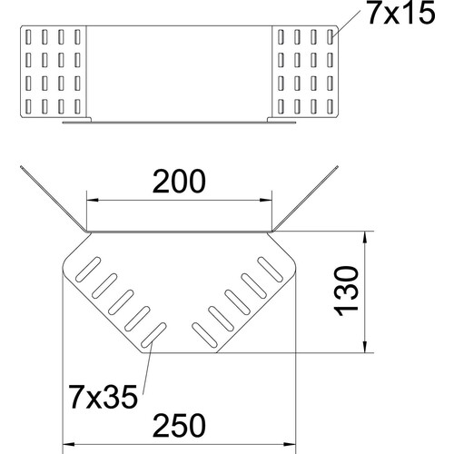 6067999 Obo REV 110 FS Eckverbinder für Kabelrinne Stahl bandverzinkt Produktbild Additional View 1 L