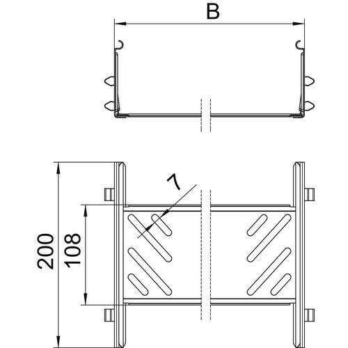 6069124 Obo KTSMV 160 DD Längsverbinder- Set für Kabelrinne Magic 110x600x200 St Produktbild Additional View 1 L