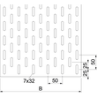 6103316 Obo ELB-L 50 FS Einlegeblech gelocht, für Kabelleiter 500x3000 Stahl Produktbild Additional View 1 S