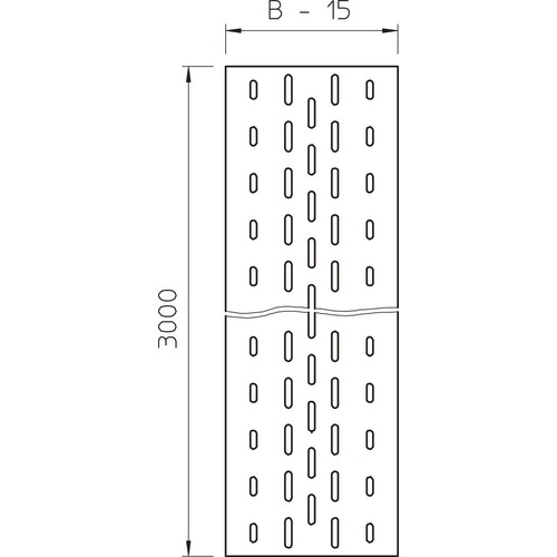 6103356 Obo ELB-L 30 DD Einlegeblech gelocht, für Kabelleiter 300x3000 Stahl Produktbild Additional View 1 L