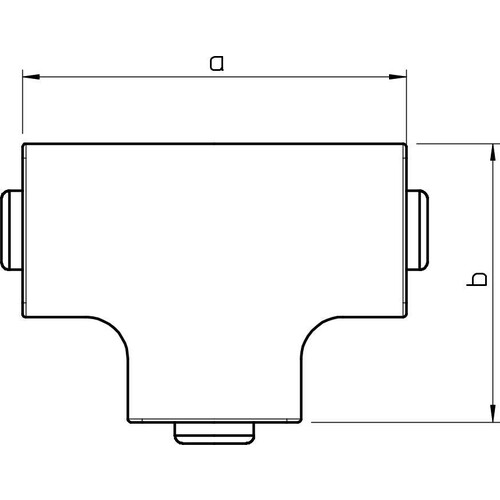 6161944 Obo WDK HT25025CW T-Stückhaube 25x25mm Polyvinylchlorid cremeweiß 9001 Produktbild Additional View 1 L