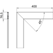 6274590 Obo GK-OTKFRW Oberteil Flachwinkel, kanneliert Polyvinylchlori Produktbild Additional View 1 S