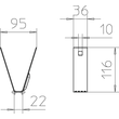 6357516 Obo TPB 100 A2 Trapezbefestigung 100x116 Edelstahl, rostfrei blank, nach Produktbild Additional View 1 S