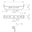 6358856 Obo MAHU 300 FS Mittenabhängung universal B300mm Stahl bandverzinkt Produktbild Additional View 1 S