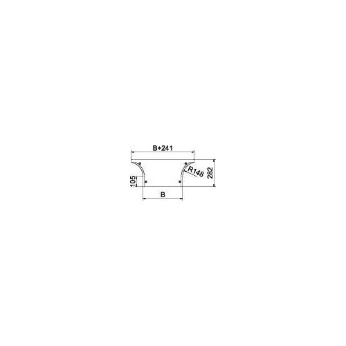 7128509 Obo DFAA 500 FS Deckel Anbau- Abzweigstück mit Drehriegeln, für RAA 5 Produktbild Additional View 1 L