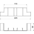 6113480 Obo GK-TR53165RW T-Stück Adapter für Rapid 45-2 165 225x62x56 Polycarbon Produktbild Additional View 1 S