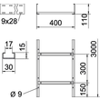 6207306 Obo SLCS 1140 3 FT Kabelleiter Sprosse ungelocht, geschweißt 110x400x3 Produktbild Additional View 1 S