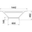 6225858 Obo LAA 660 R3 FS Anbau Abzweigstück für Kabelleiter 60x600 Sta Produktbild Additional View 1 S