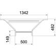 6225876 Obo LAA 650 R3 FT Anbau Abzweigstück für Kabelleiter 60x500 Sta Produktbild Additional View 1 S