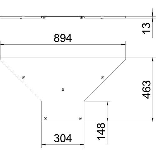 6226312 Obo LAAD 300 R3 FS Deckel für Anbau-Abzweigstück mit Drehriegel B300  Produktbild Additional View 1 L